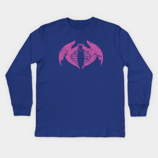 Purple Rattler Kids Long Sleeve T-Shirt